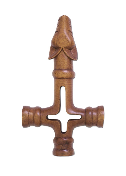 foto Wolf s Cross, hand-carved, small